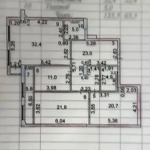 3-комн. квартира, 3 этаж, 125 м², Сомони