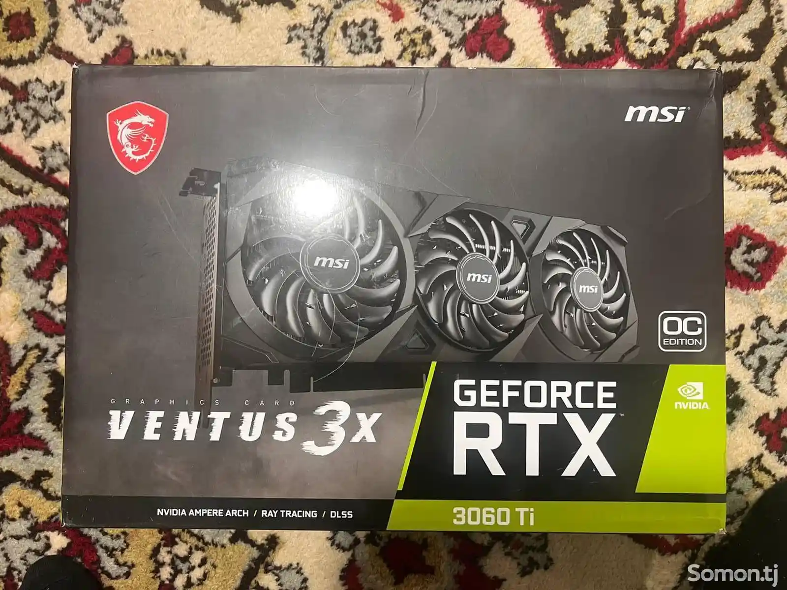 Видеокарта GeForce RTX TI VENTUS 3x 8 gb ddr6-1