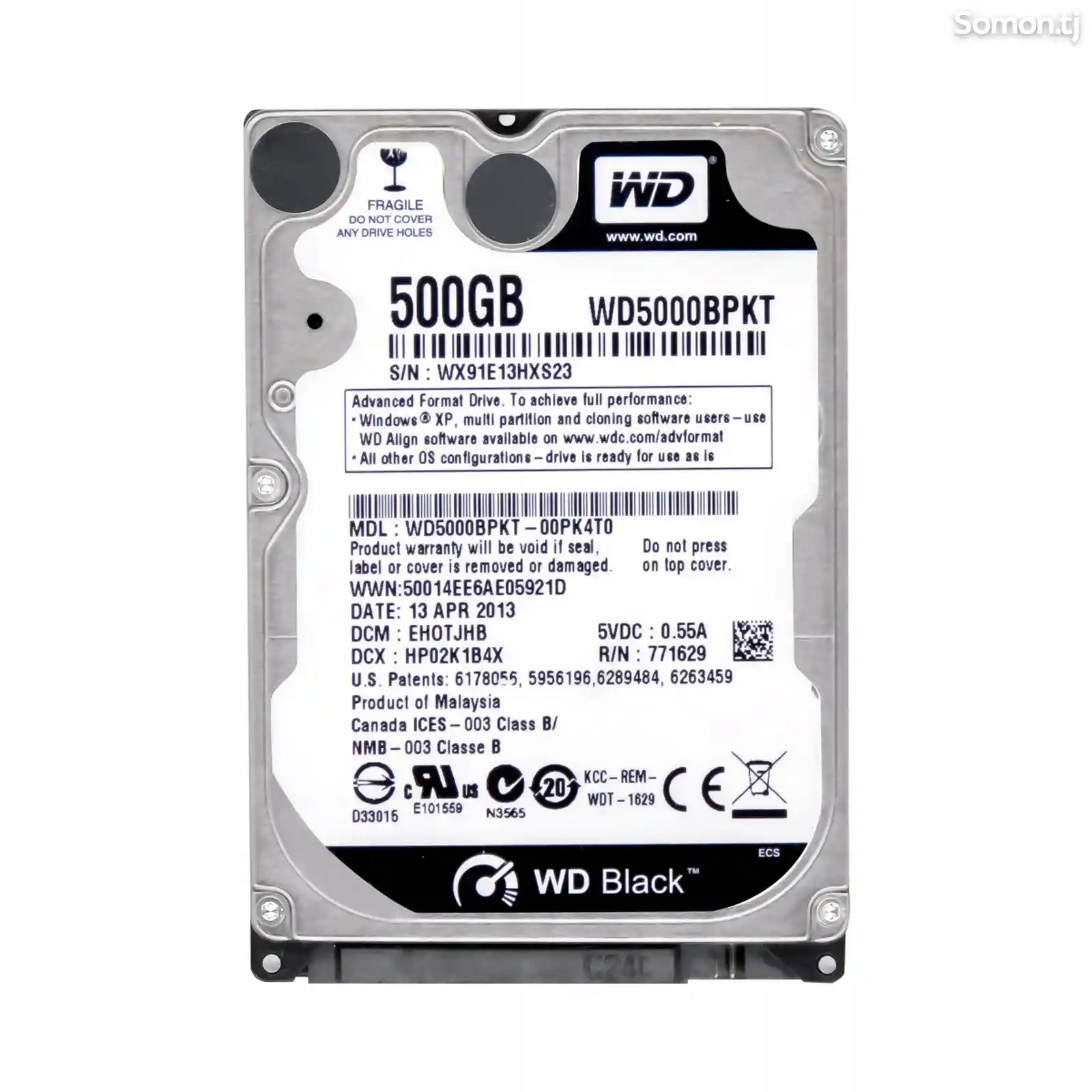 Жесткий диск 500Gb для ноутбука HDD-1