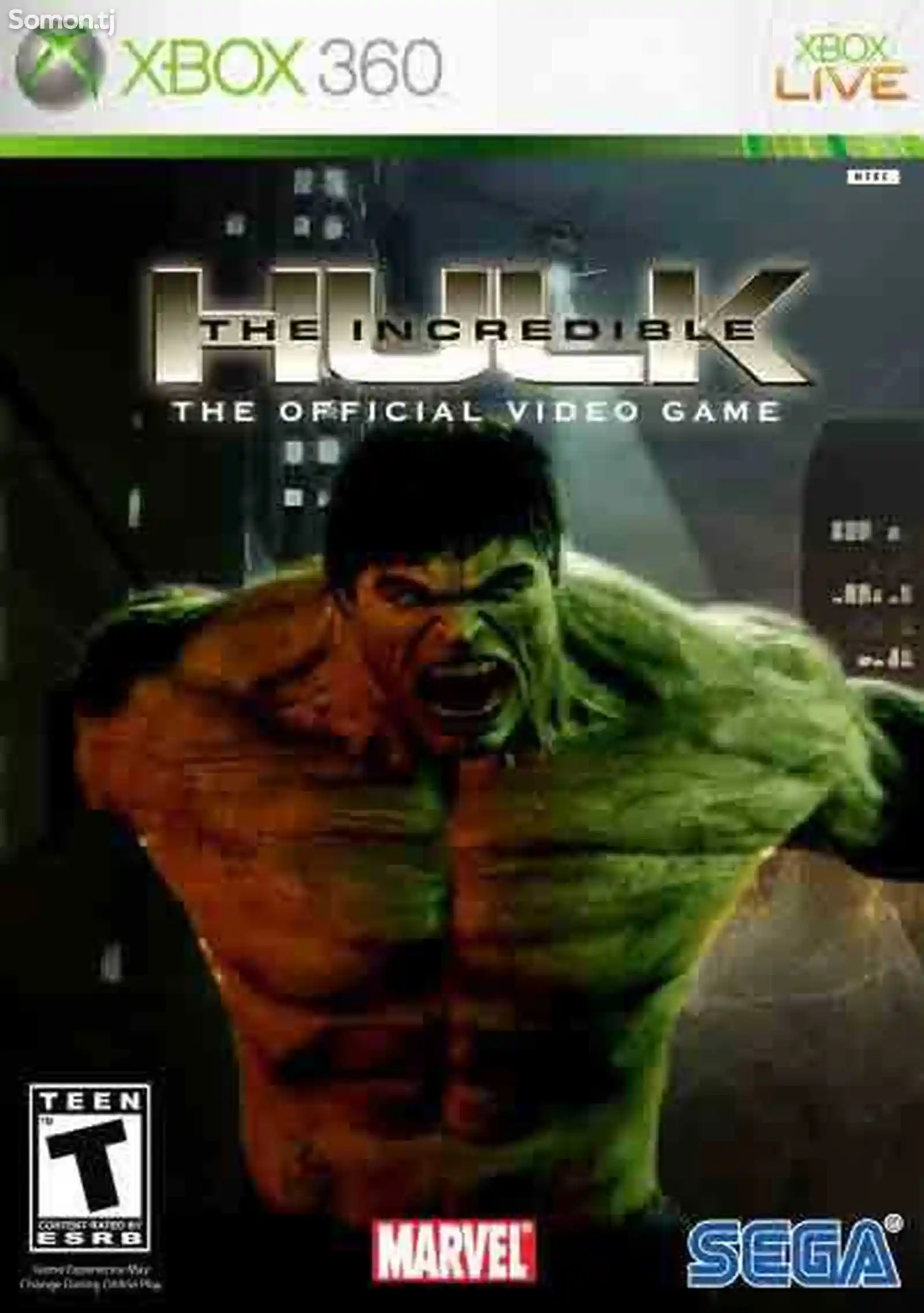 Игра The incredible hulk для прошитых Xbox 360