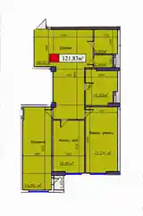 3-комн. квартира, 6 этаж, 122 м², Спартак-7