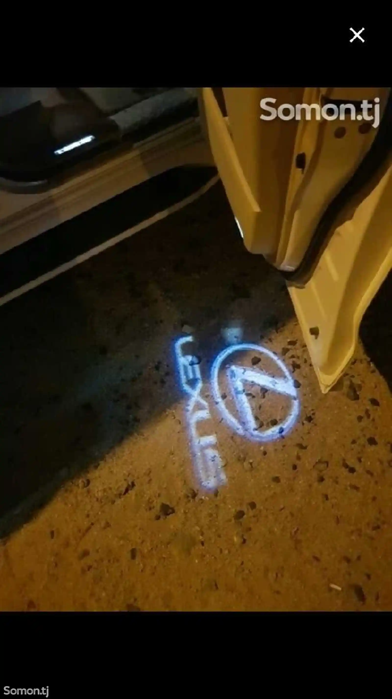 Подсветка на двери Toyota Camry-5