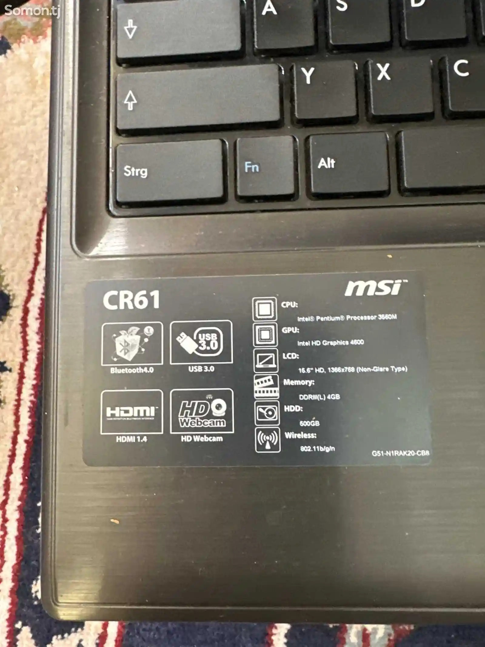 Ноутбук MSI CR61-2