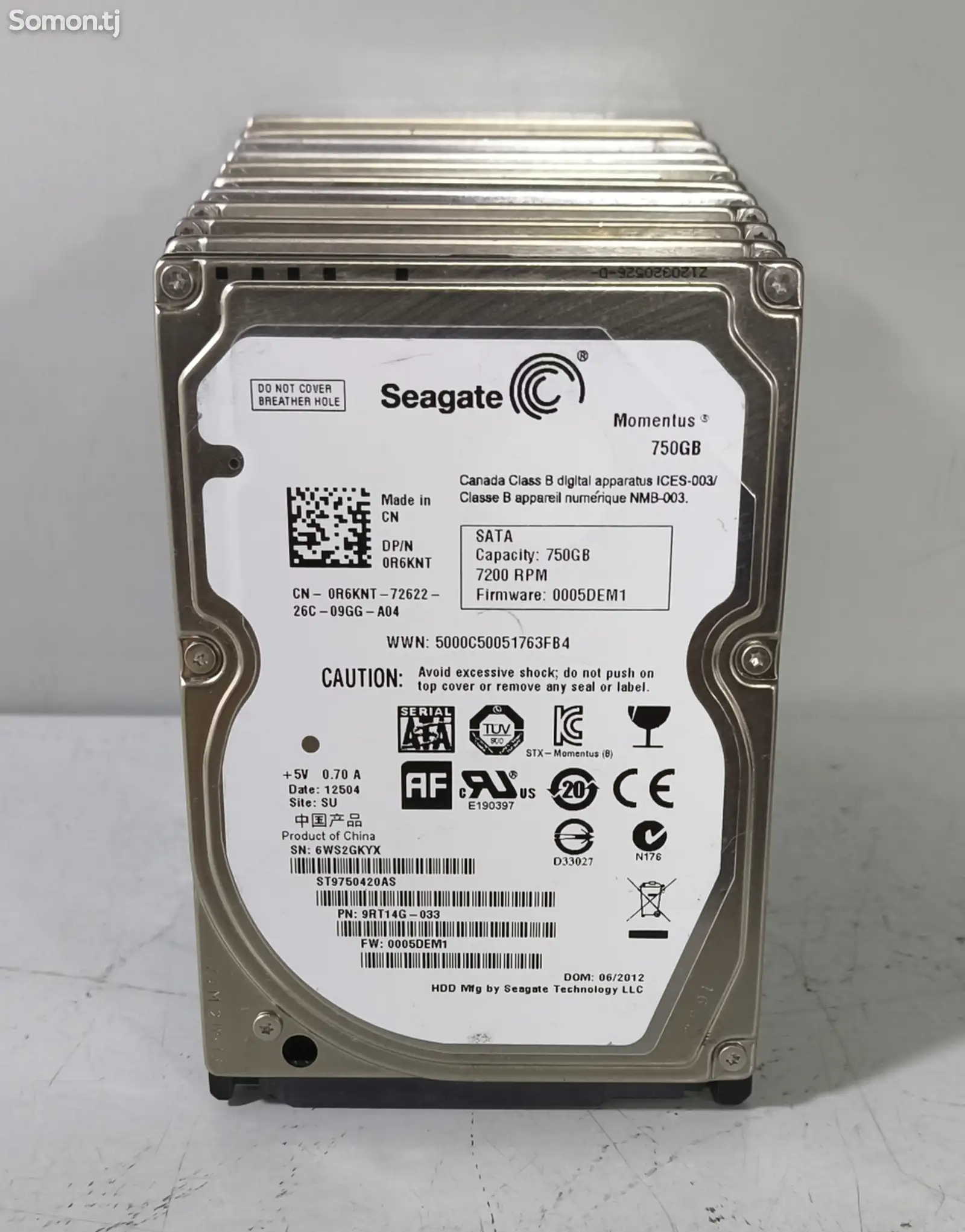 Жёсткий диск для ноутбуков Seagate Momentus 750GB-1