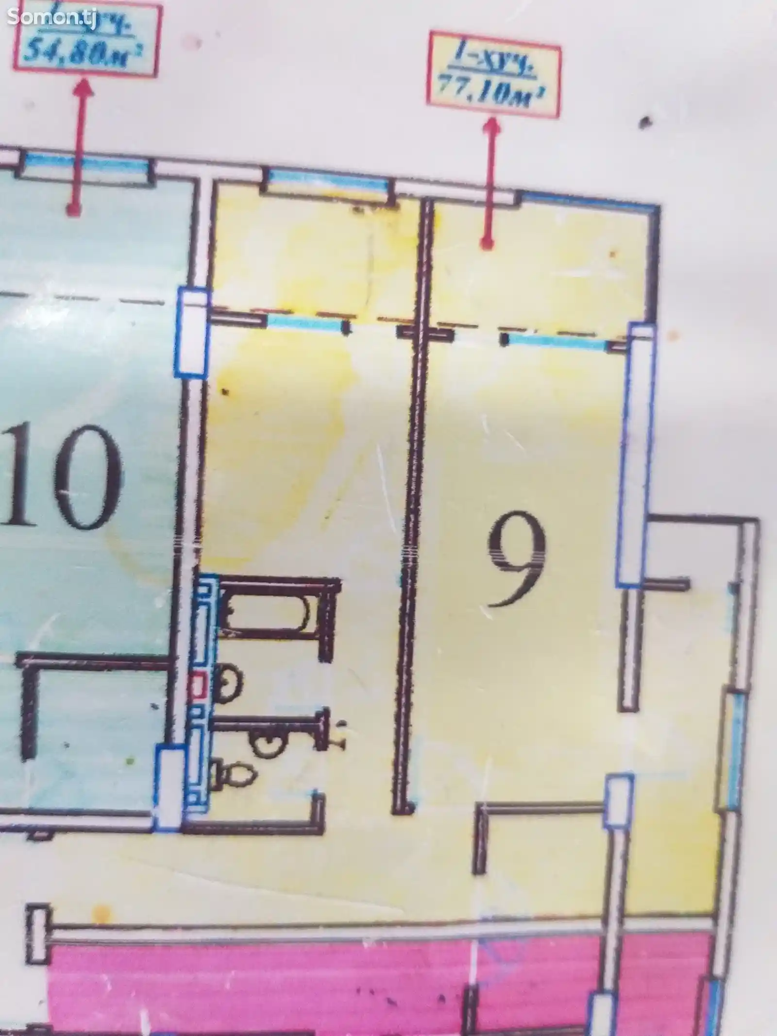 2-комн. квартира, 10 этаж, 77 м², Фирдавси-5