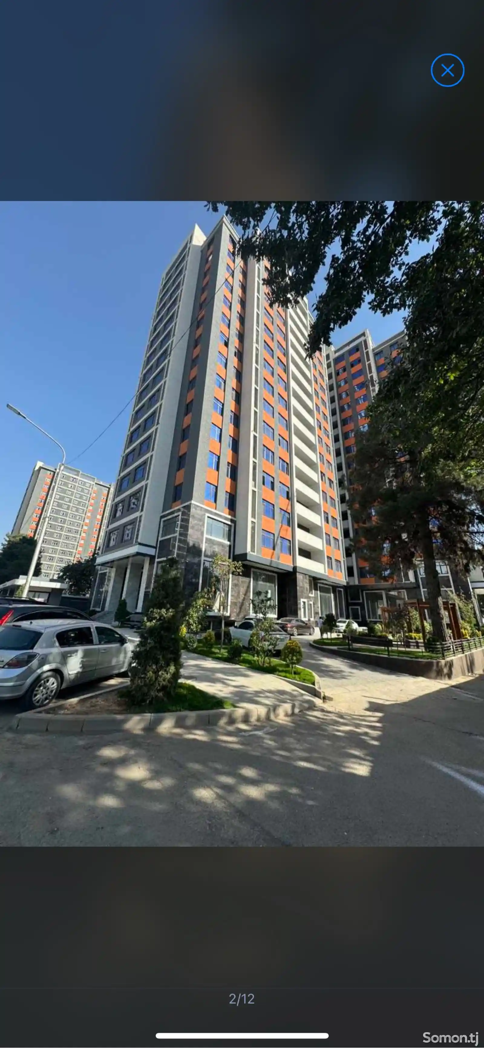 2-комн. квартира, 11 этаж, 60м², Сомони-5