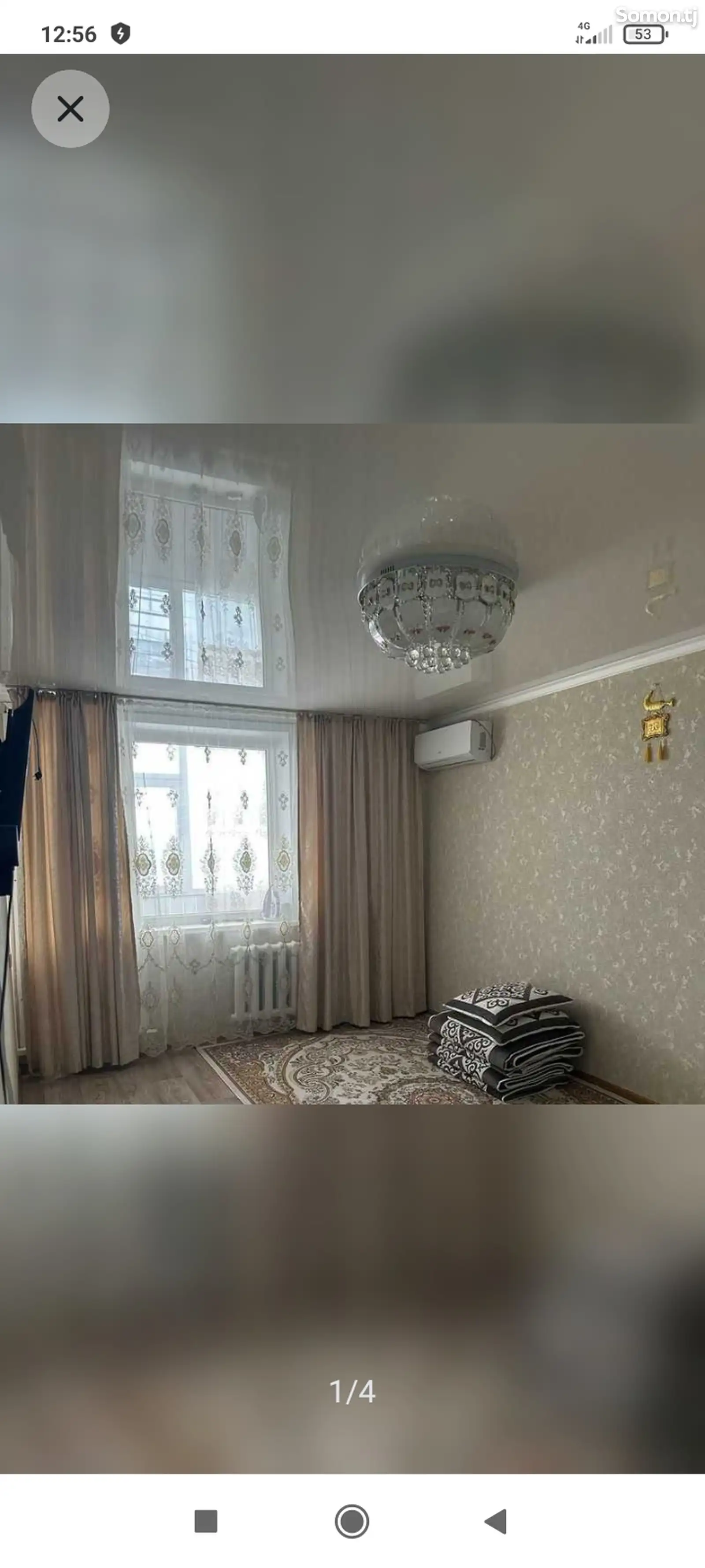 1-комн. квартира, 3 этаж, 50 м², Исмоили Сомони-1