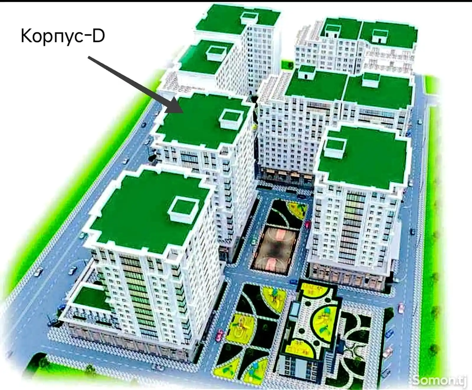 3-комн. квартира, 6 этаж, 100 м², Шохмансур, Старый Аэропорт-9