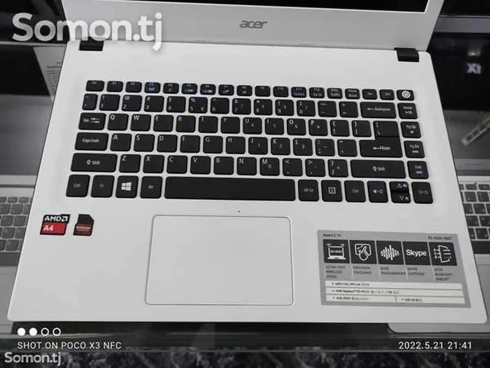 Ноутбук Acer White Aspire E5-422G AMD A4-7210 4GB/128GB-3