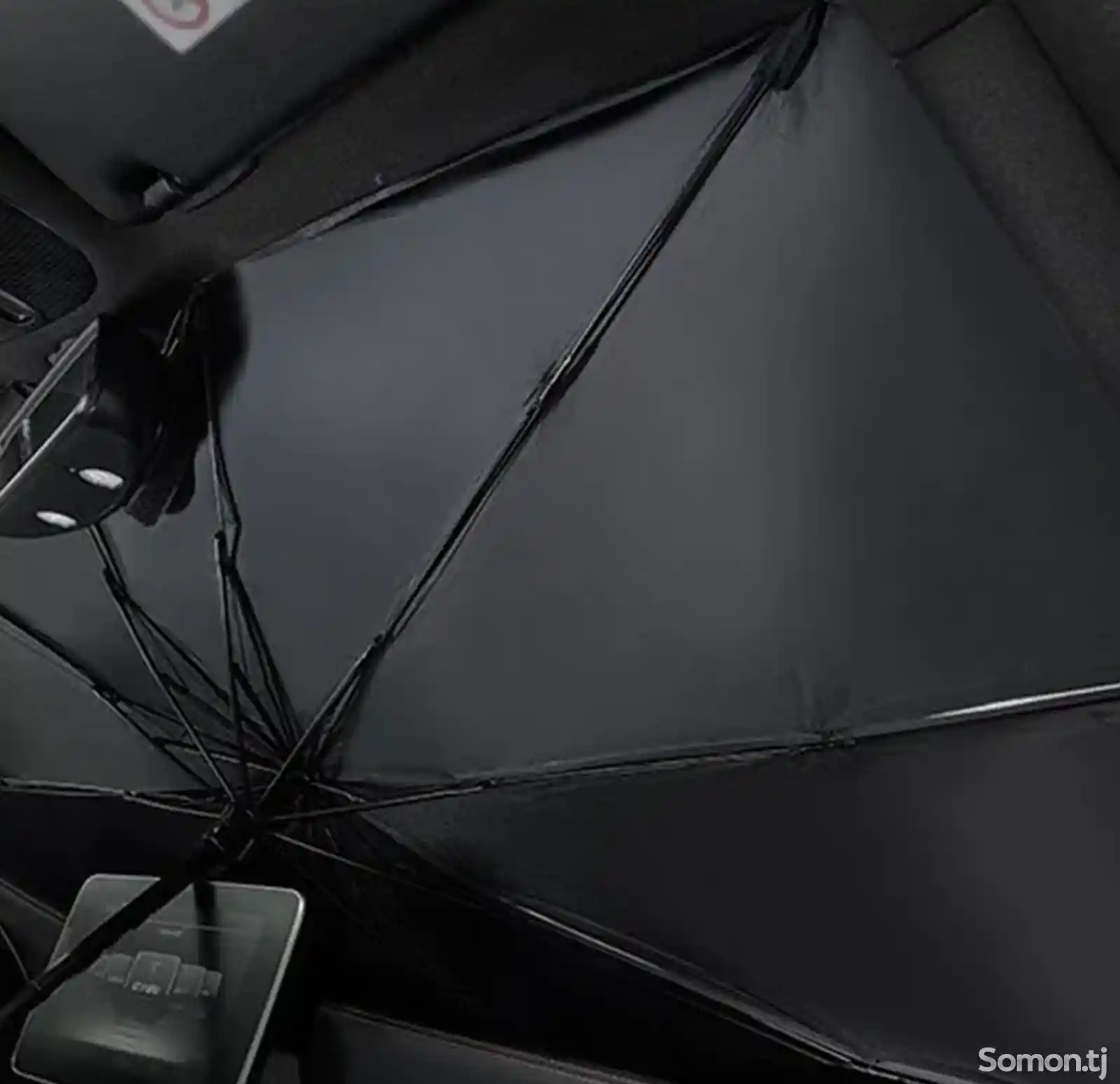 Cолнцезащитная складная шторка зонт для автомобиля-7