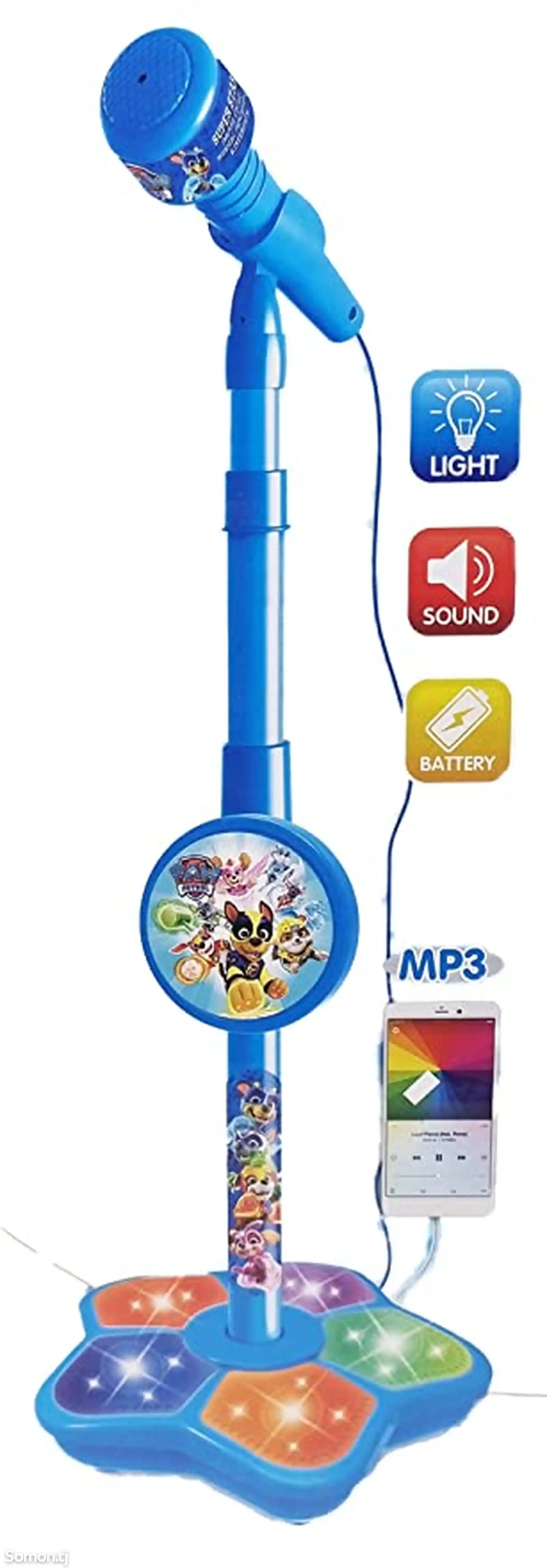 Детский игрушечный игровой набор с микрофоном и динамиком и вход для телефона-2
