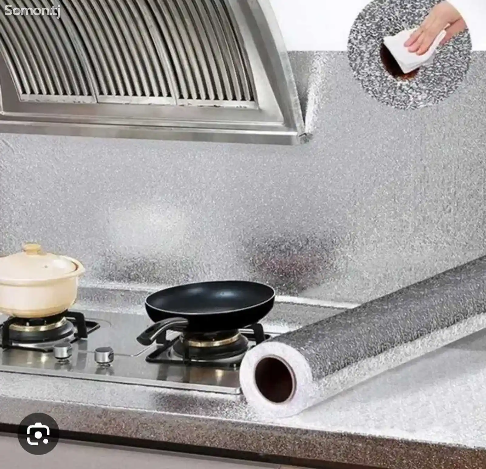 Алюминиевая клейкая фольга для кухни-5
