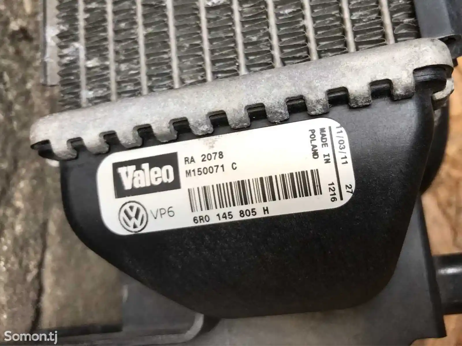Радиатор интеркулера Volkswagen Polo 5, Skoda, 2009-2015г-8