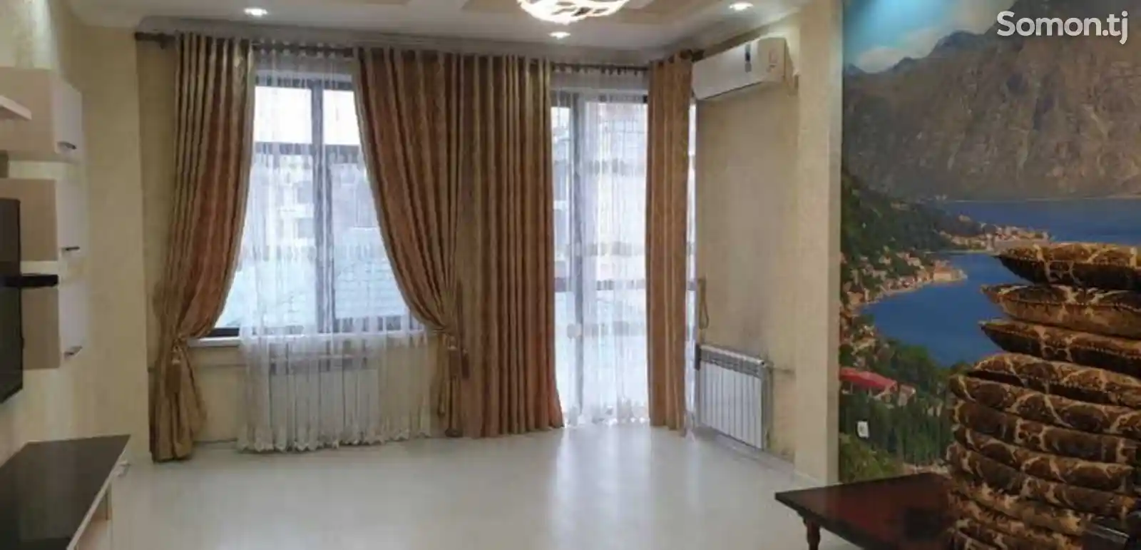 2-комн. квартира, 4 этаж, 75м², Сомони-3