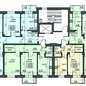 2-комн. квартира, 10 этаж, 61 м², Рудаки