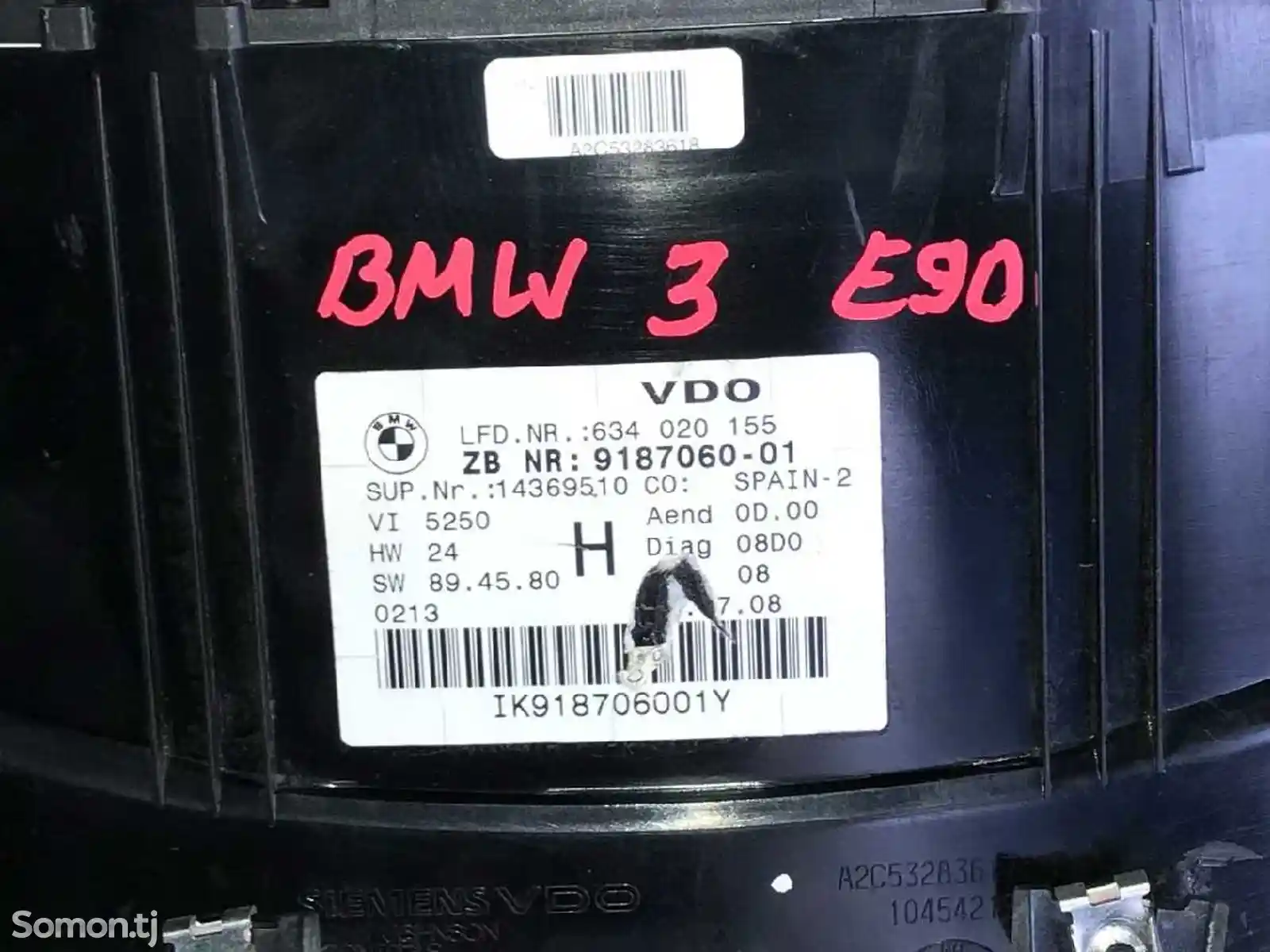 Спидометр на BMW 3 series E90-3