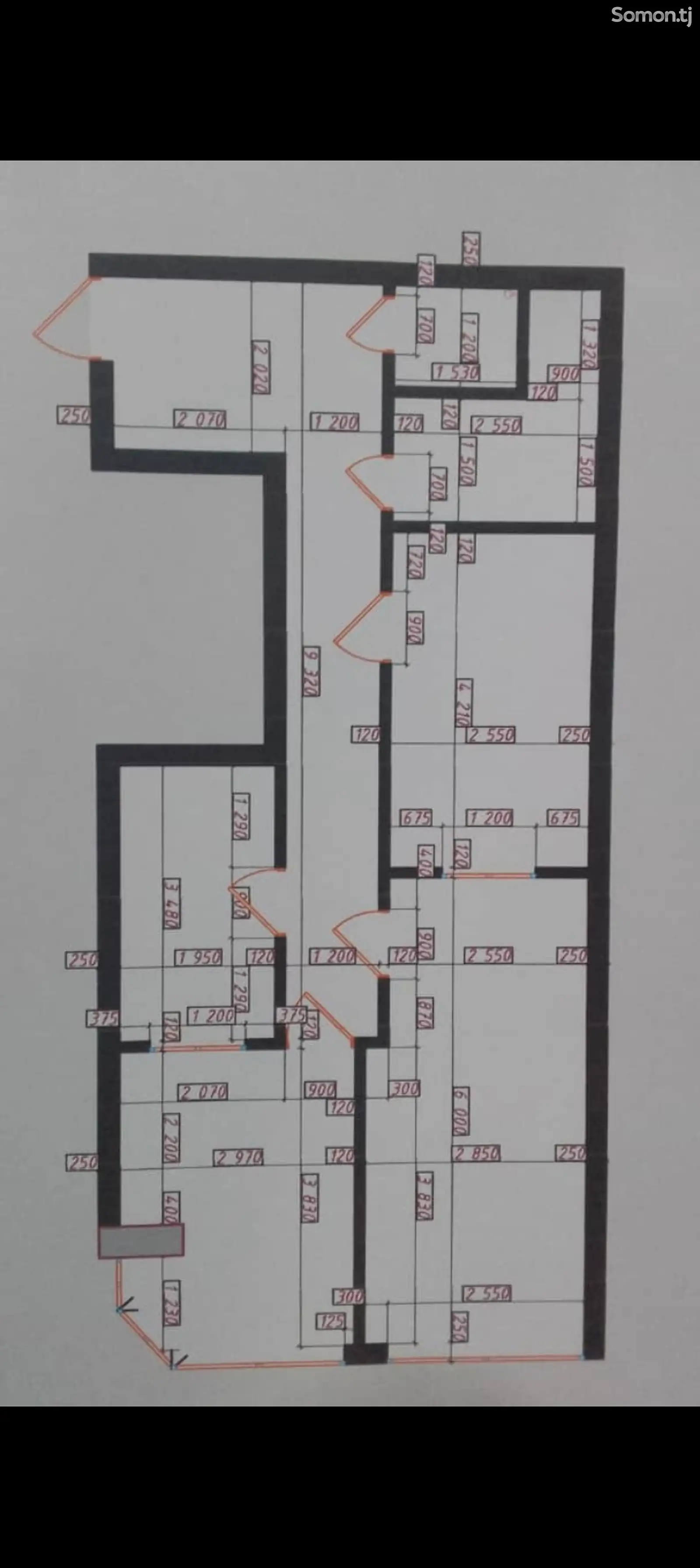 3-комн. квартира, 12 этаж, 68 м², Сино-1