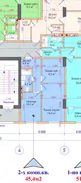 2-комн. квартира, 14 этаж, 45 м², 20- солагии Истиқлолият-2