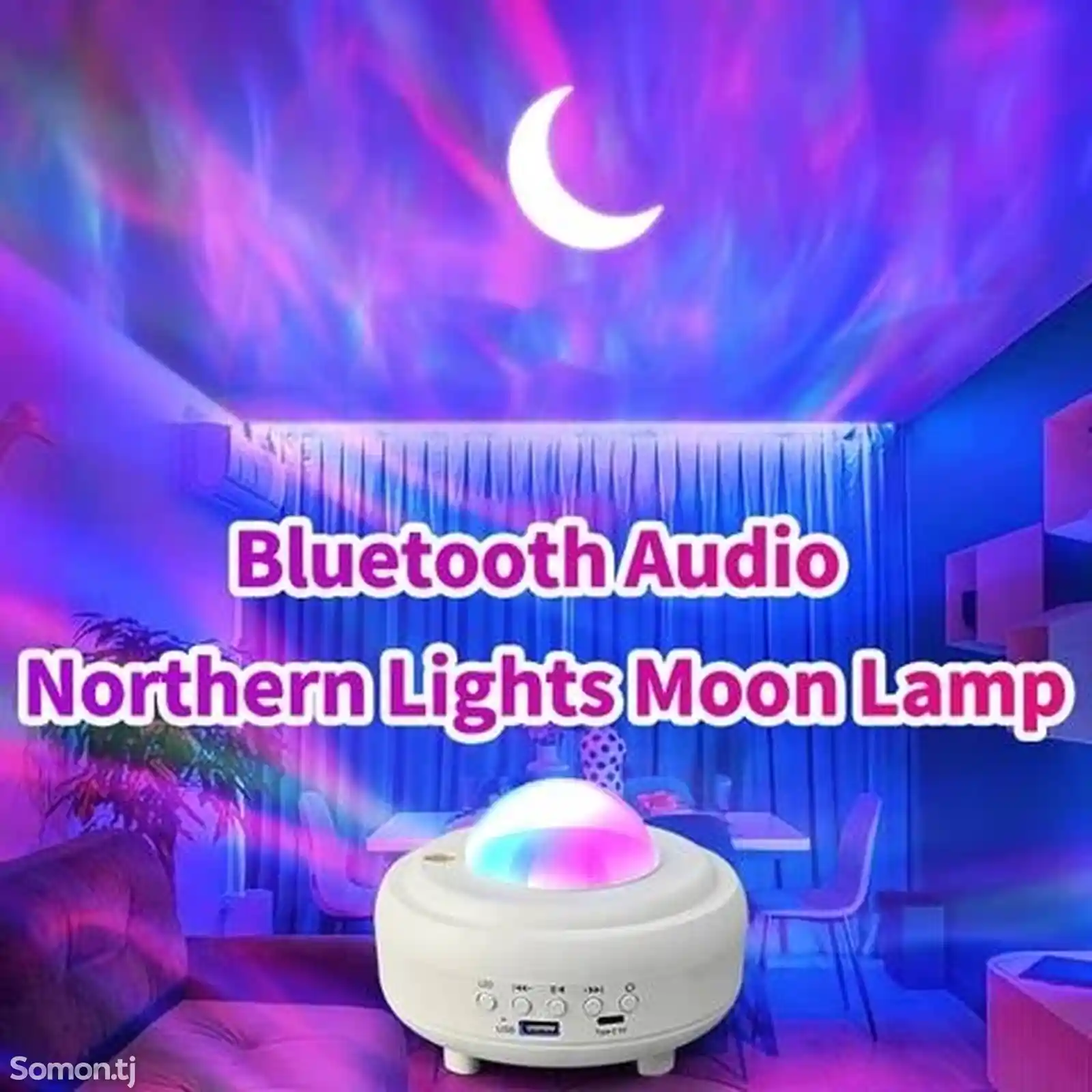 Проектор Звездное небо ночник светильник Bluetooth колонка-4