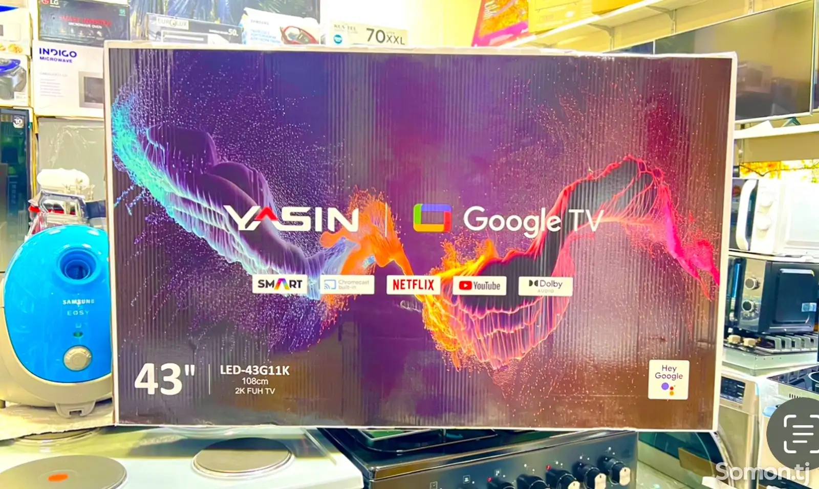 Телевизор 43 Yasin Google Tv Android 2025