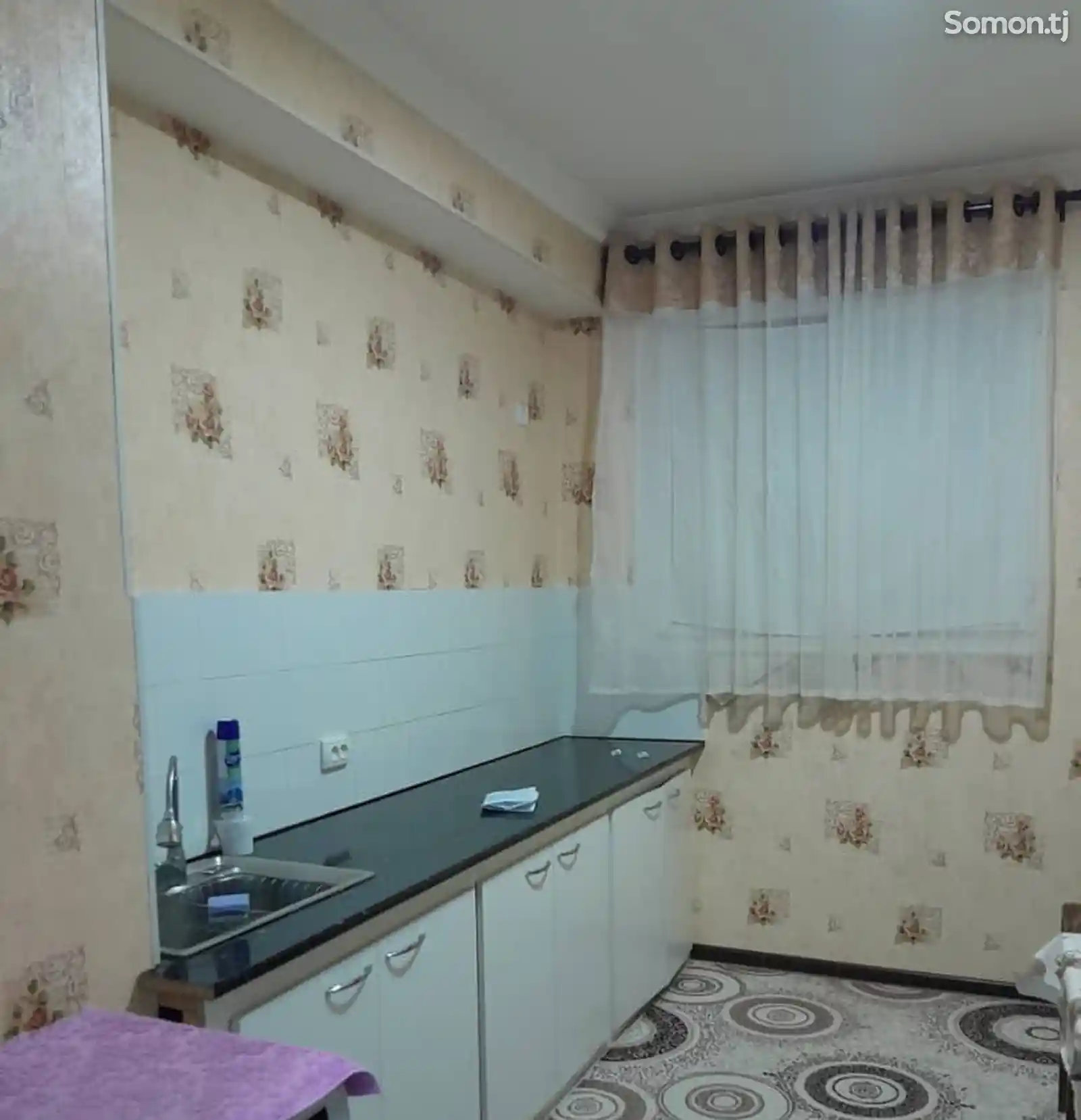 1-комн. квартира, Цокольный этаж, 50 м², Панчшанбе-3