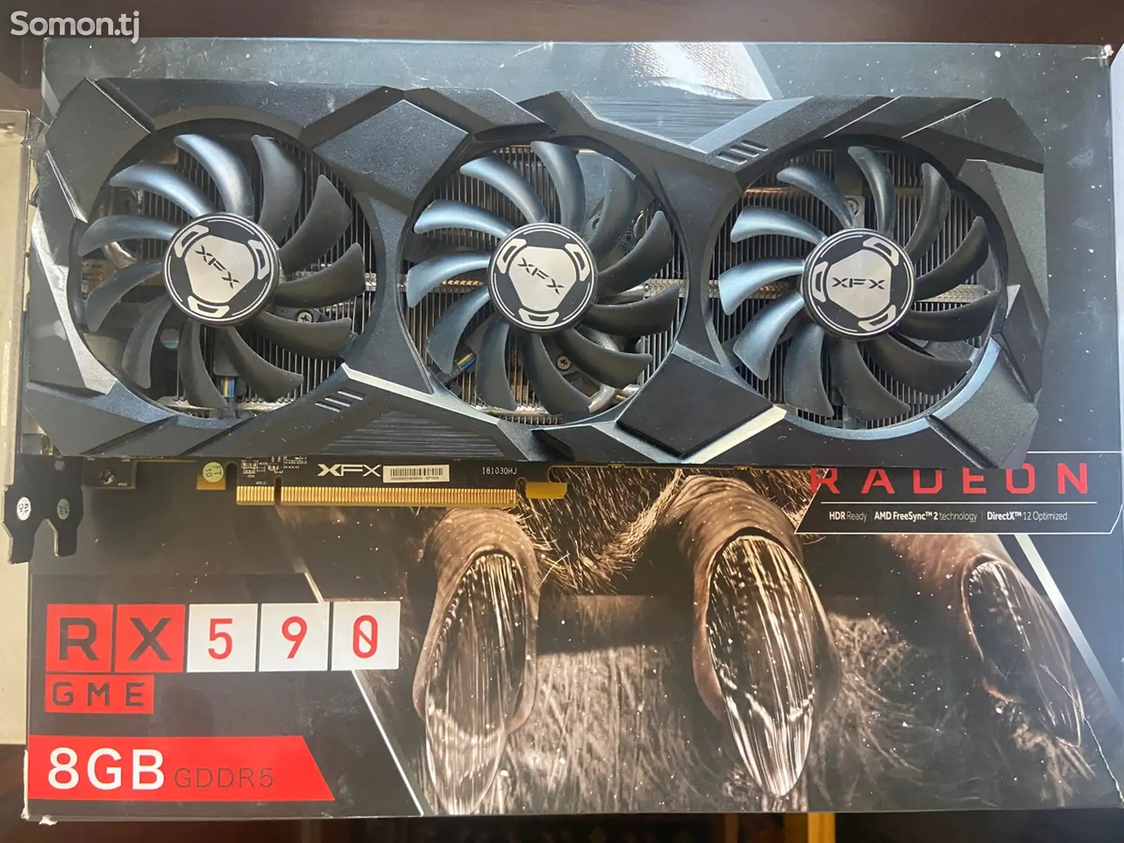 Видеокарта RX 590 GME Strix 8gb-1