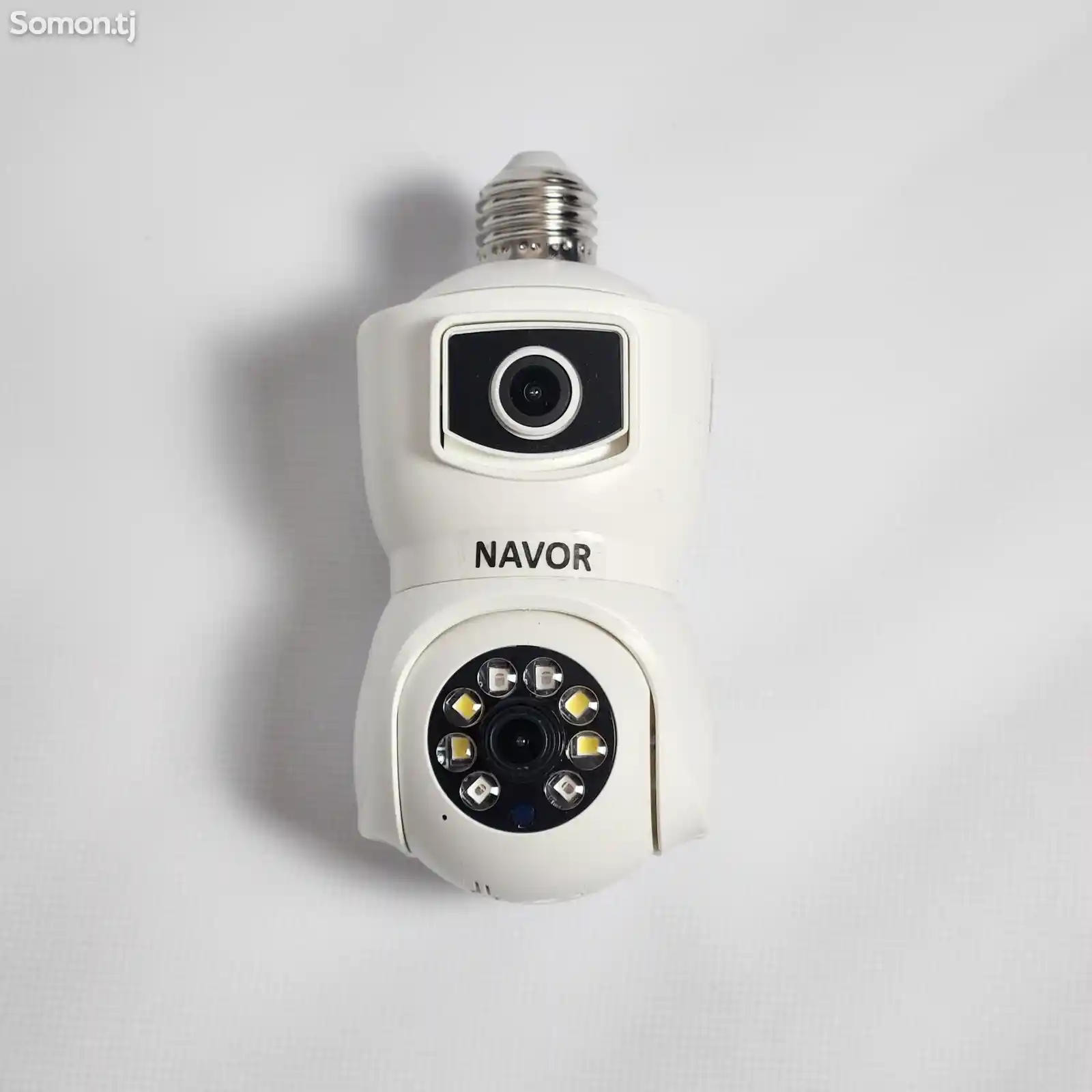 Двухобъективная камера лампочка с цветным ночным изображением-1