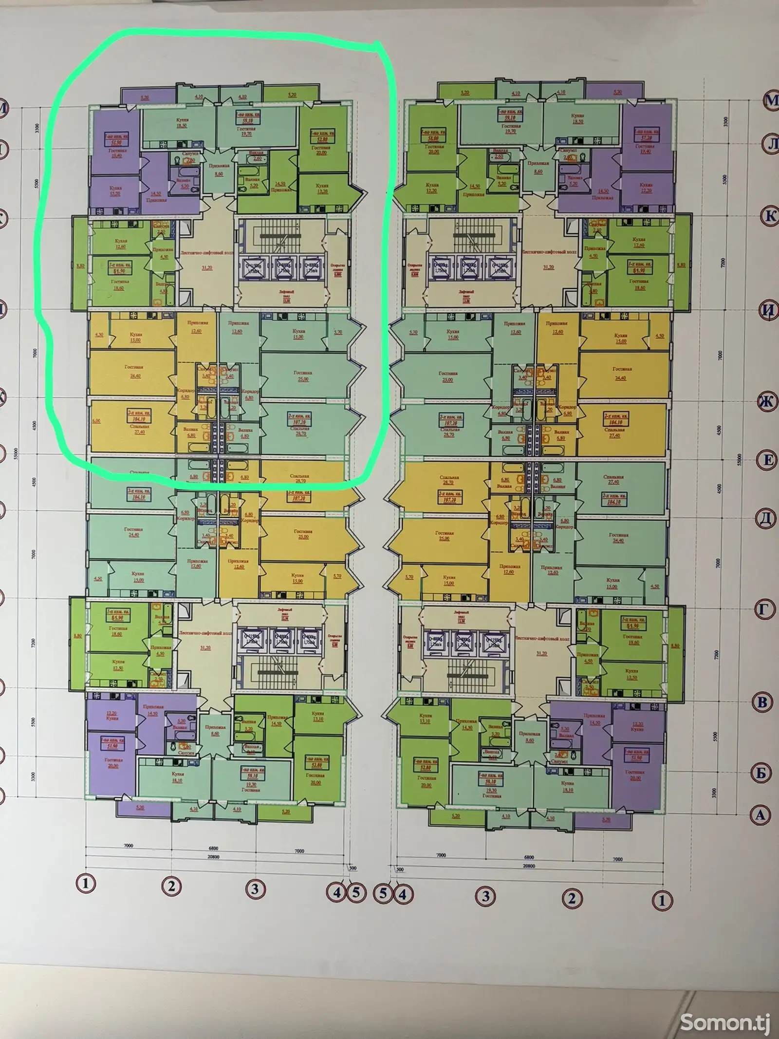 2-комн. квартира, 7 этаж, 108 м², Шоҳмансур-3