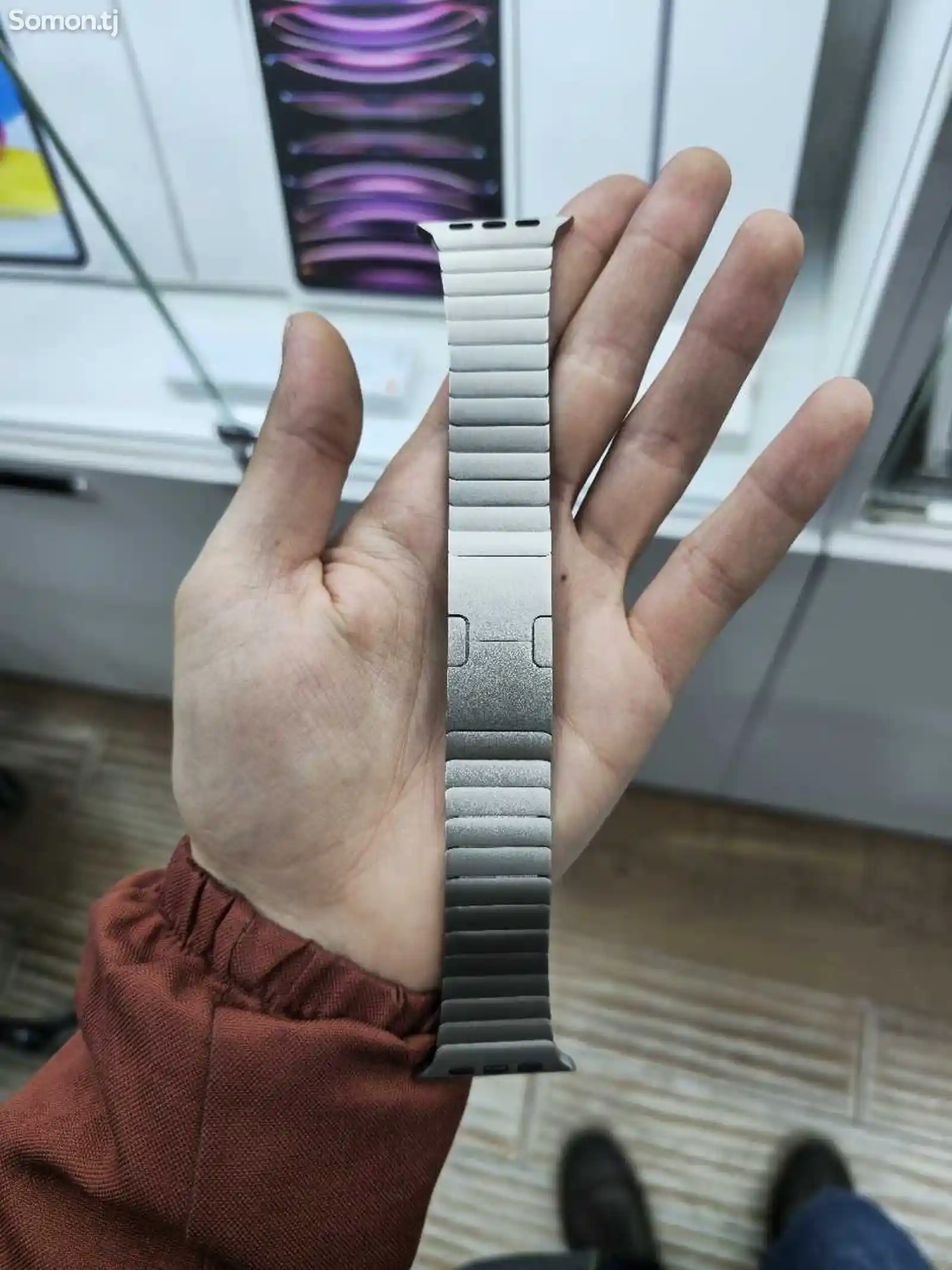 Ремешок из нержавеющей стали цвета Titanium для Apple Watch Ultra 1/2-2