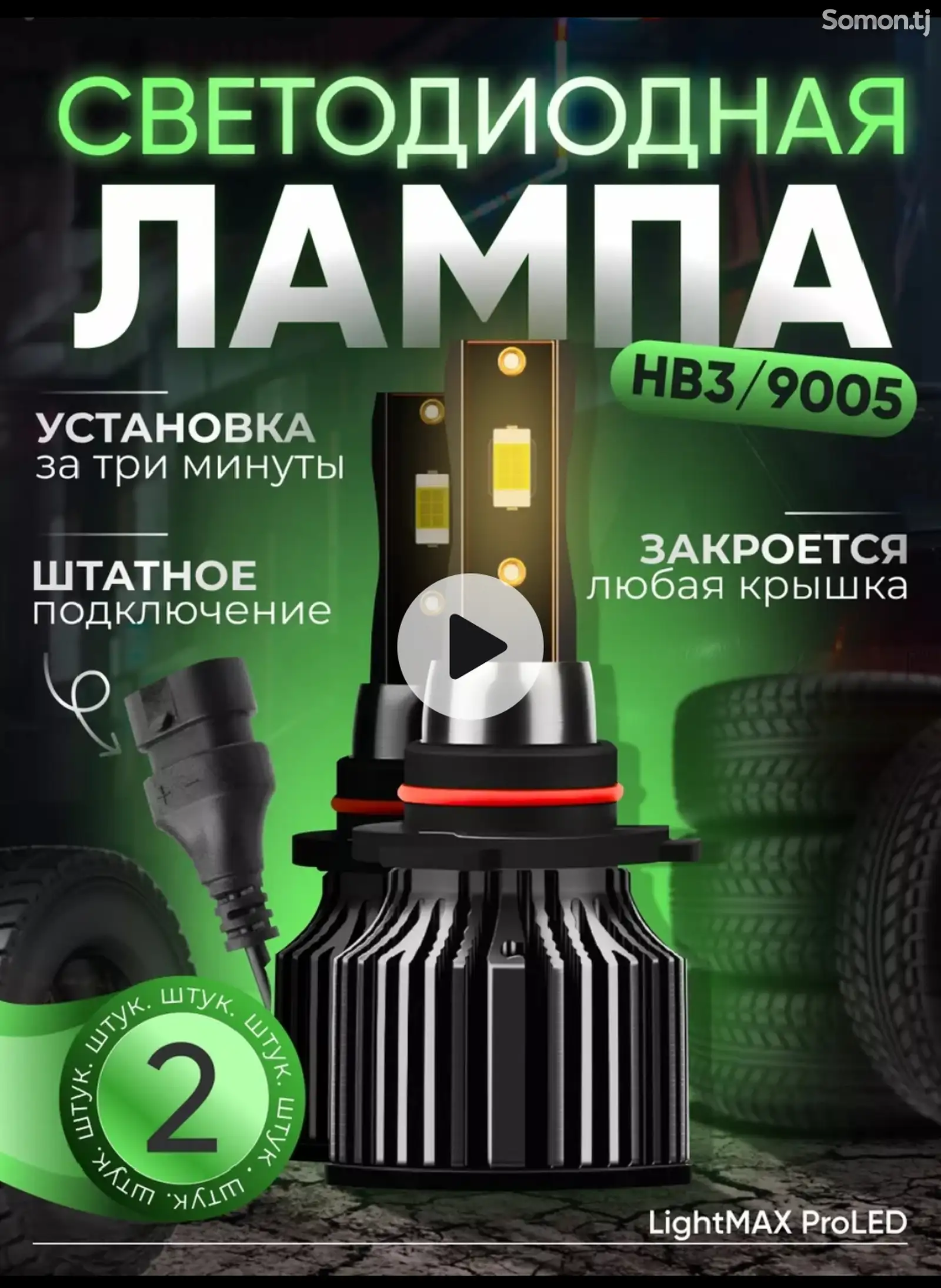 Led Лампы НВ3 для авто