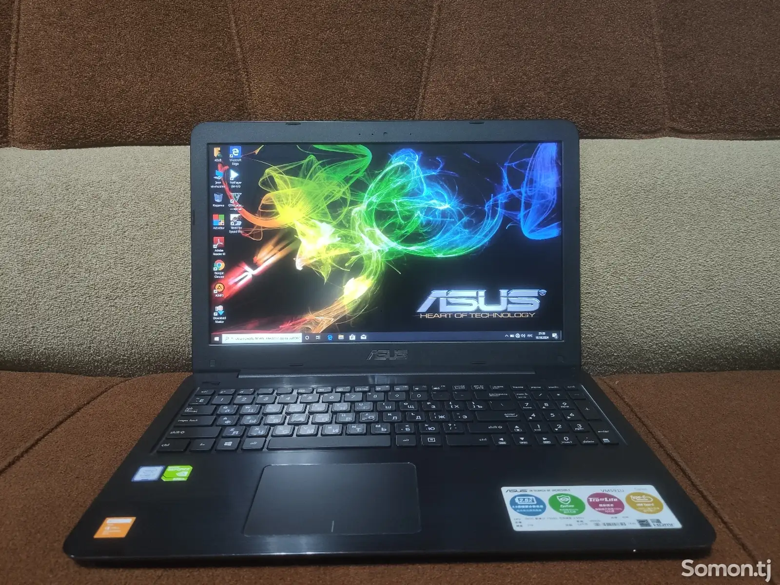 Ноутбук Asus core i7-7Gen GeForce 2Gb Ram 8Gb Fhd-5