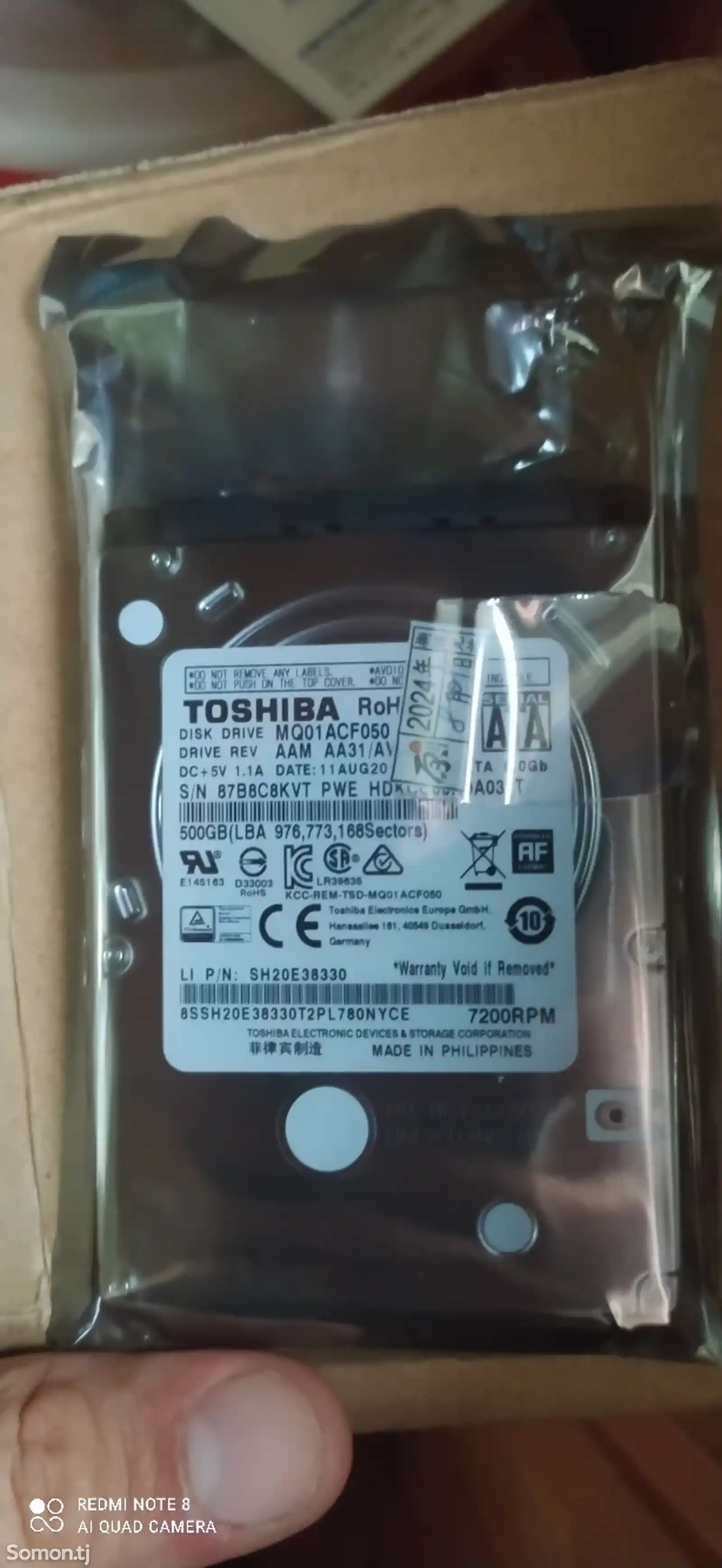 HDD Toshiba 500gb-5