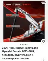 Петли капота Hyundai Sonata 2015-16-17-3