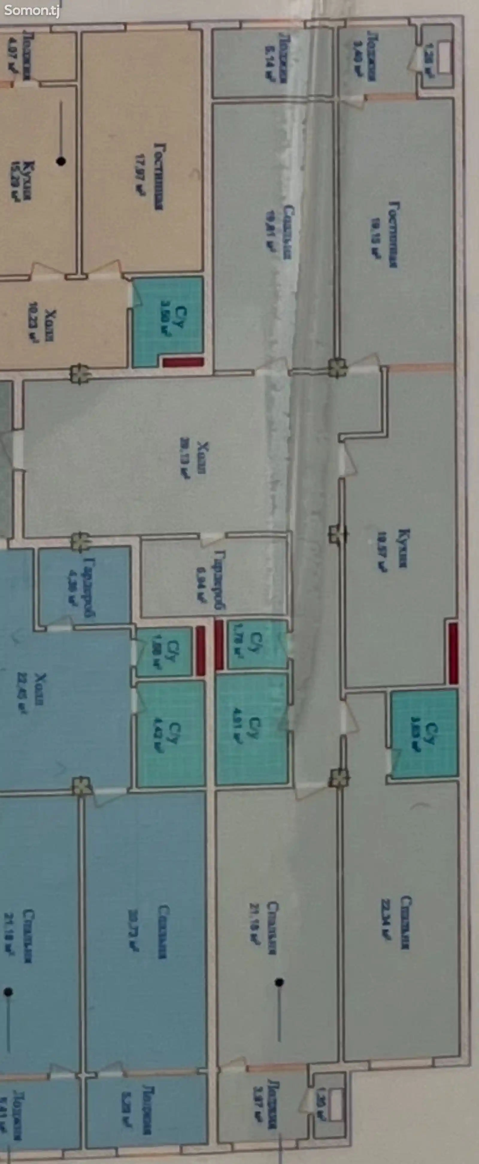 4-комн. квартира, 12 этаж, 173 м², Аэропорт перекресток-8