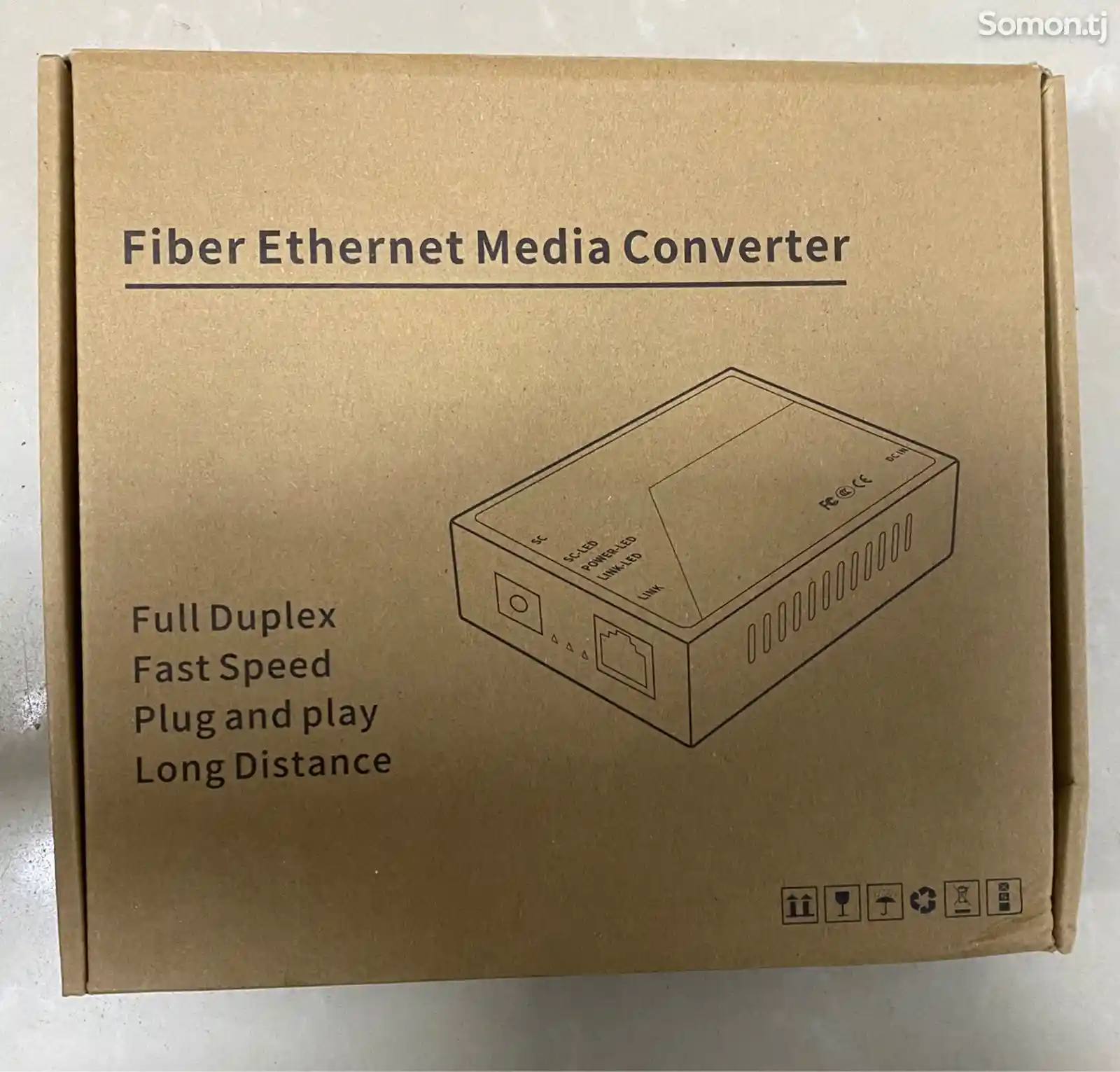 Оптический медиаконвертер Ethernet 20 км.4 порта RJ45 и 1 оптоволоконный порт-5
