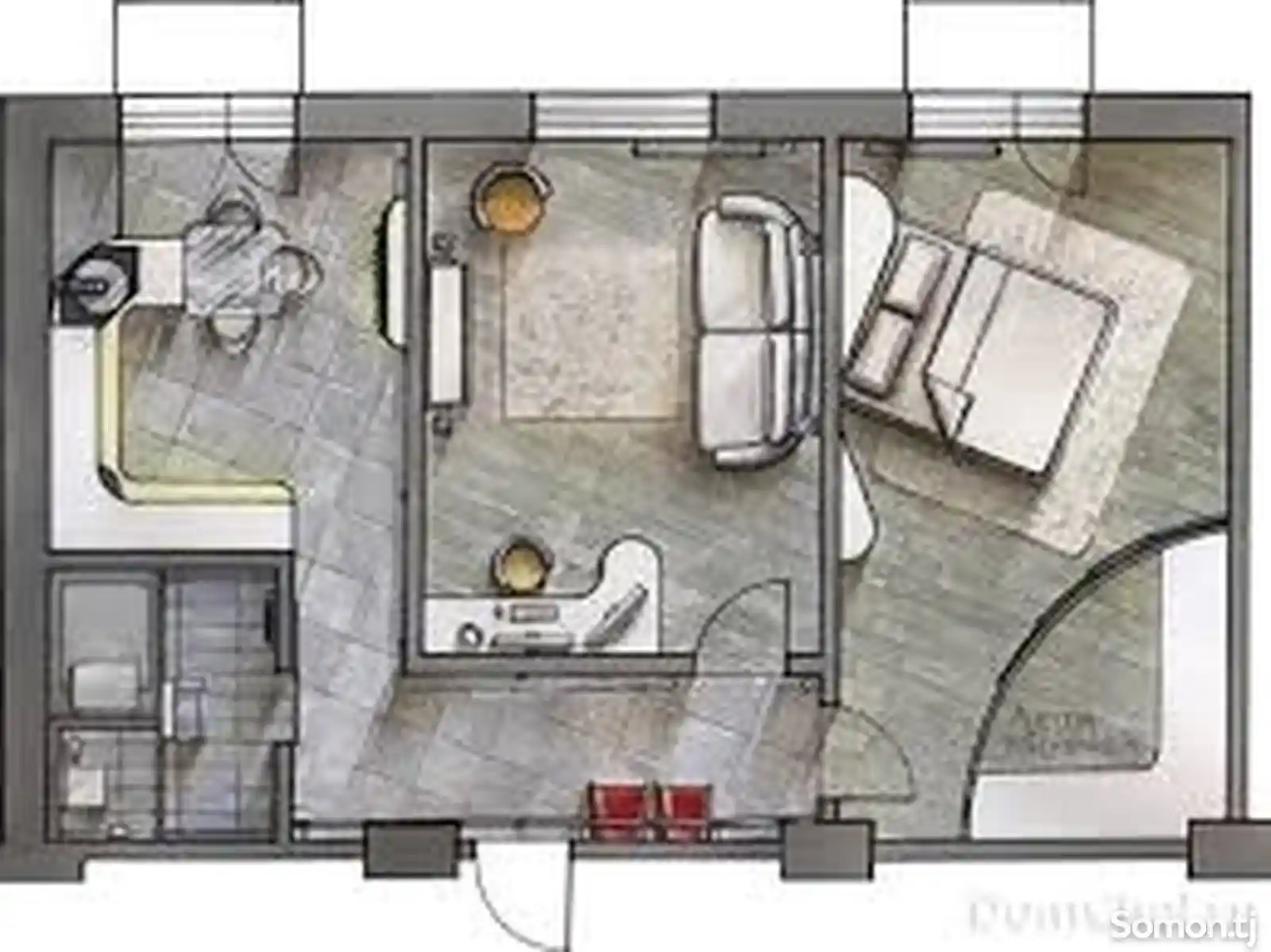 1-комн. квартира, 10 этаж, 36 м², Поворот Ленинграда