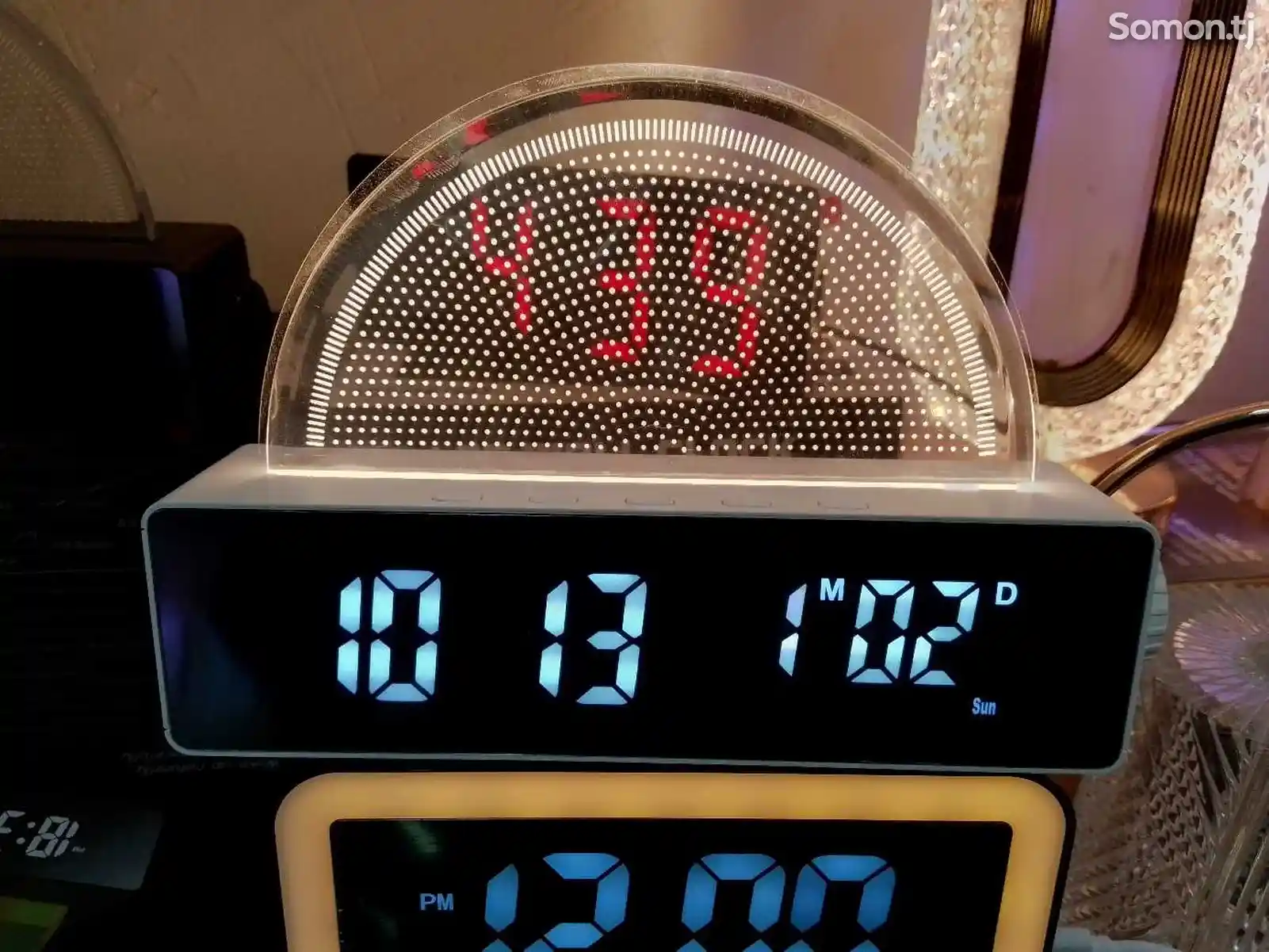 Настольные цифровые часы со Светильником-2