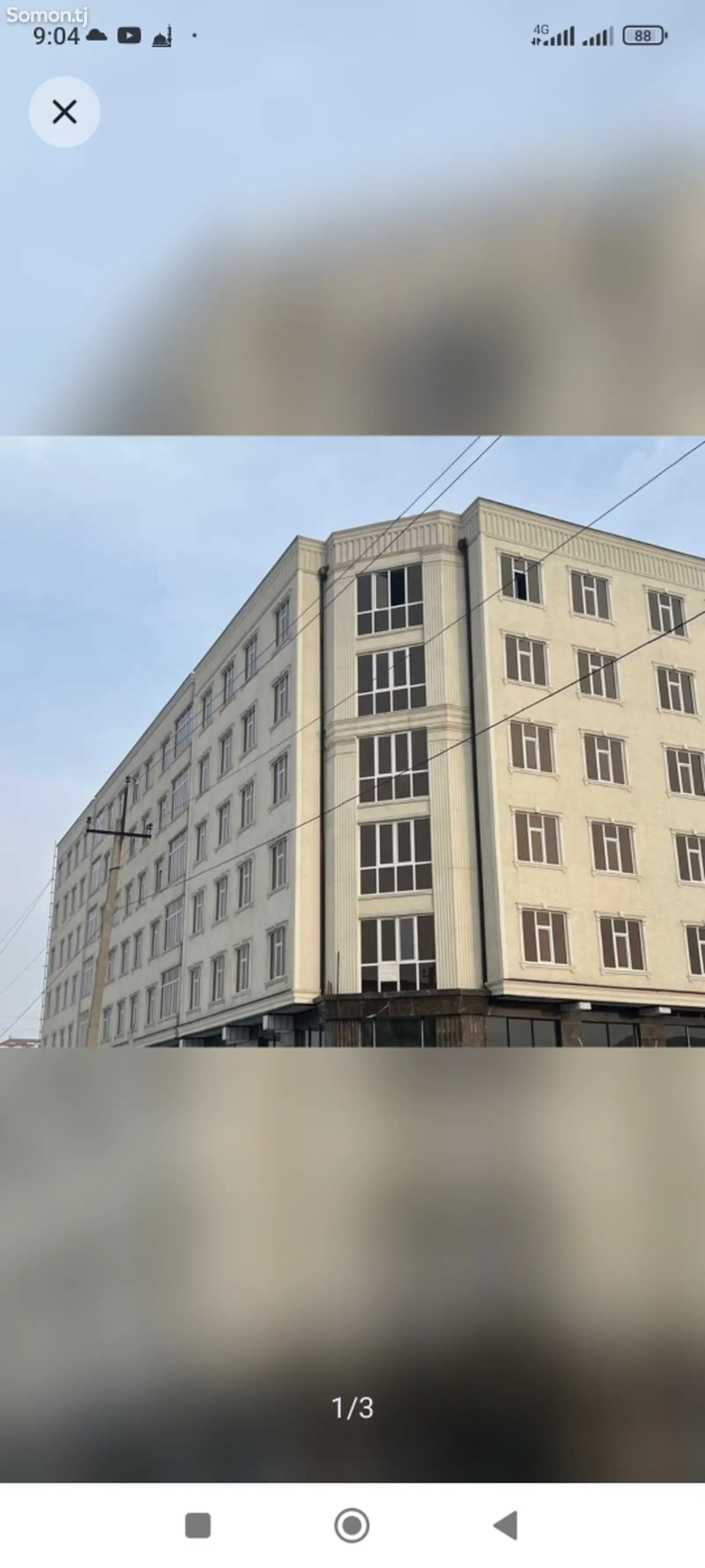 3-комн. квартира, 6 этаж, 75 м², табрез дар назди  магазинхои  ситора-1