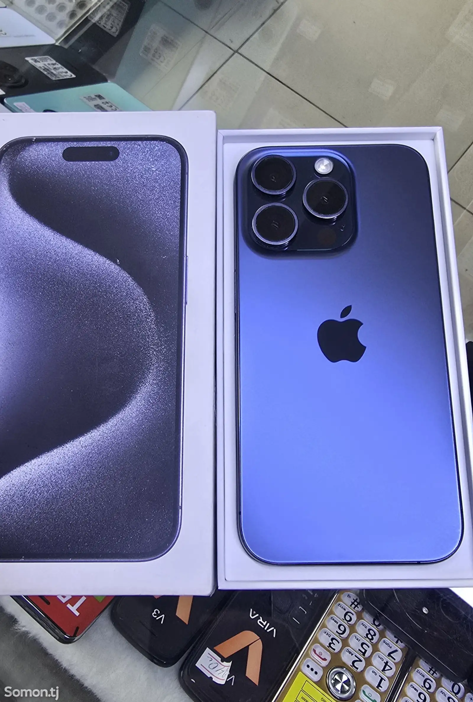 Apple iPhone 15 Pro, 256 gb, Blue Titanium-1