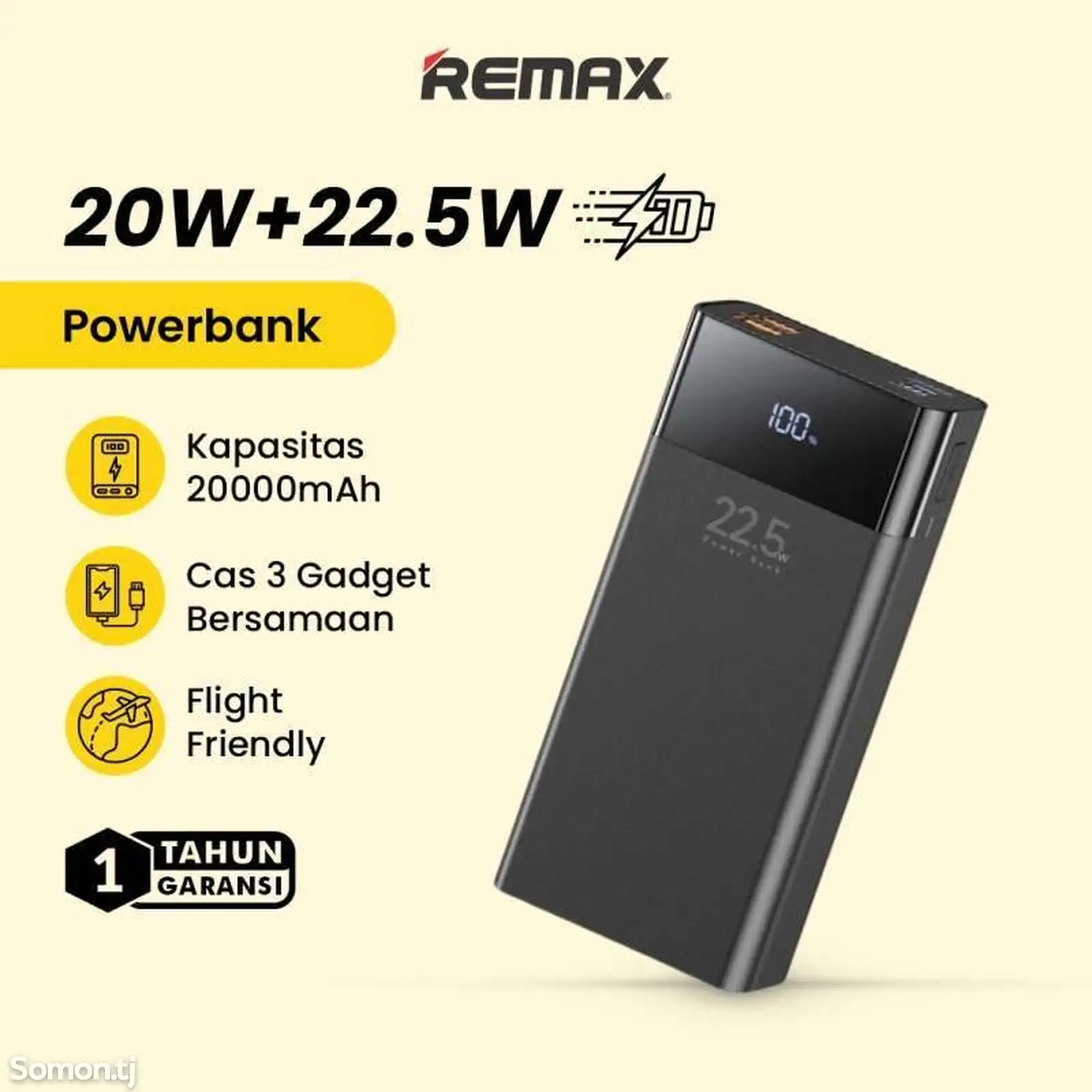 Внешний аккумулятор Remax RPP-672 20000 mAh, чёрный-5