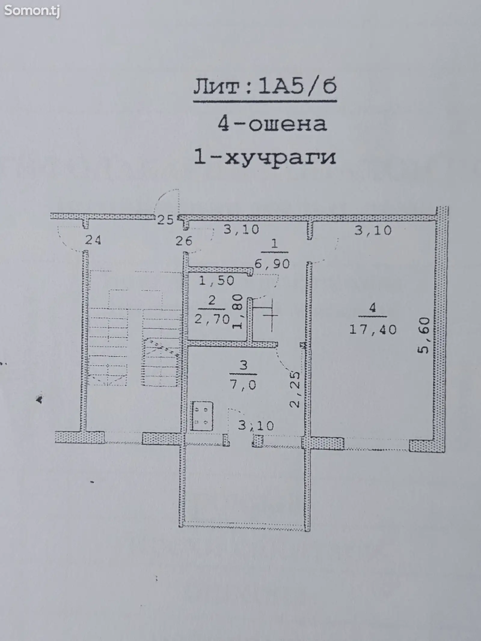 1-комн. квартира, 2 этаж, 34 м², Гульбахор дом 91