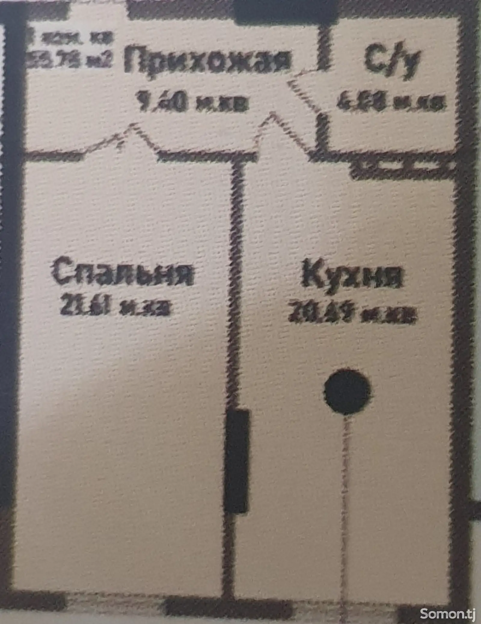 1-комн. квартира, 7 этаж, 56 м², 13мкр-1