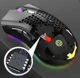 Беспроводная Игровая RGB Мышь K-Snake BM600 DPI 1200-3200 2.4G с подсветкой-7