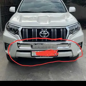 Дуга на Toyota Prado 2018-2023 белый