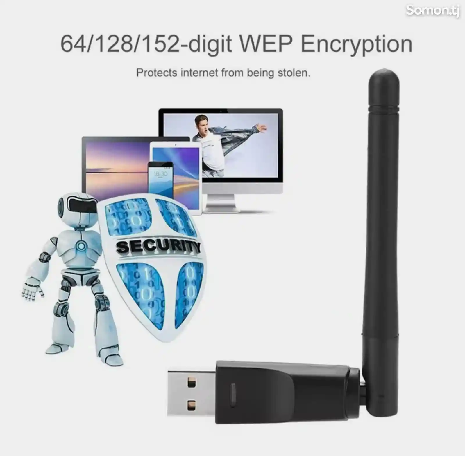 Беспроводная сетевая карта RT5370 150M USB 2,0 WiFi 802.11b/G/N адаптер локально-5