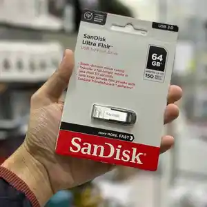Флешка Sandisk ultra flair USB 3.0, 64гб