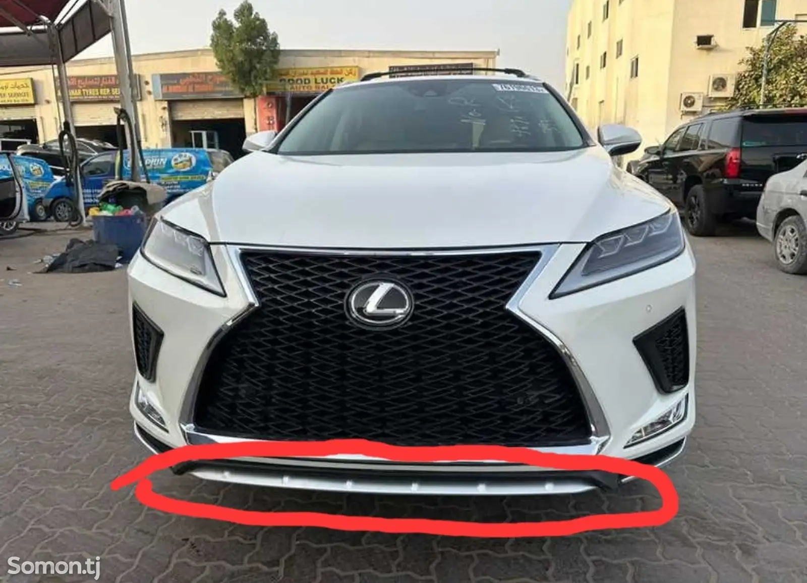 Губа переднего бампера от lexus rx 2016-2022-1