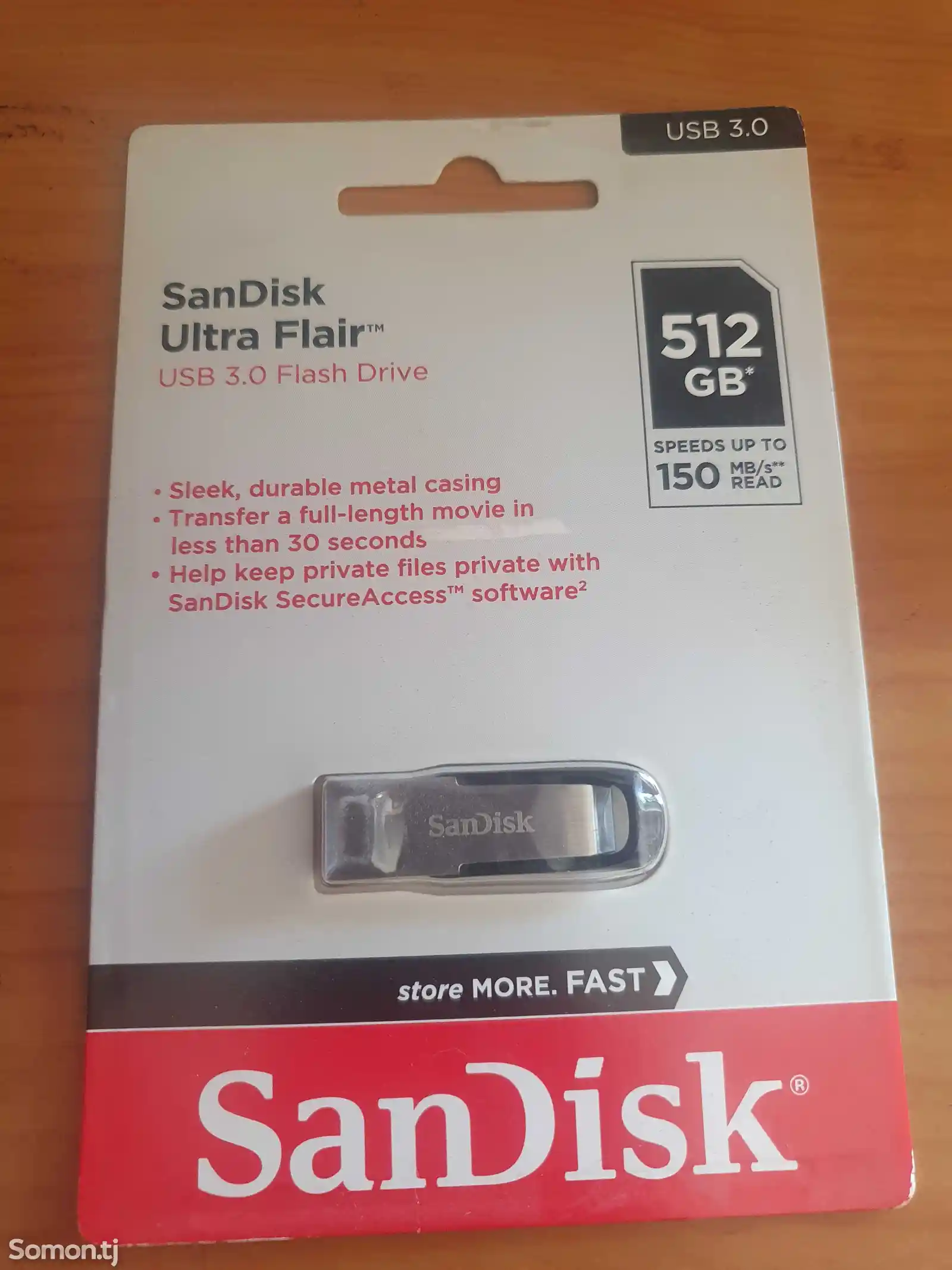 Флешка SanDisk Ultra 512GB usb 3.0,150Mb\c