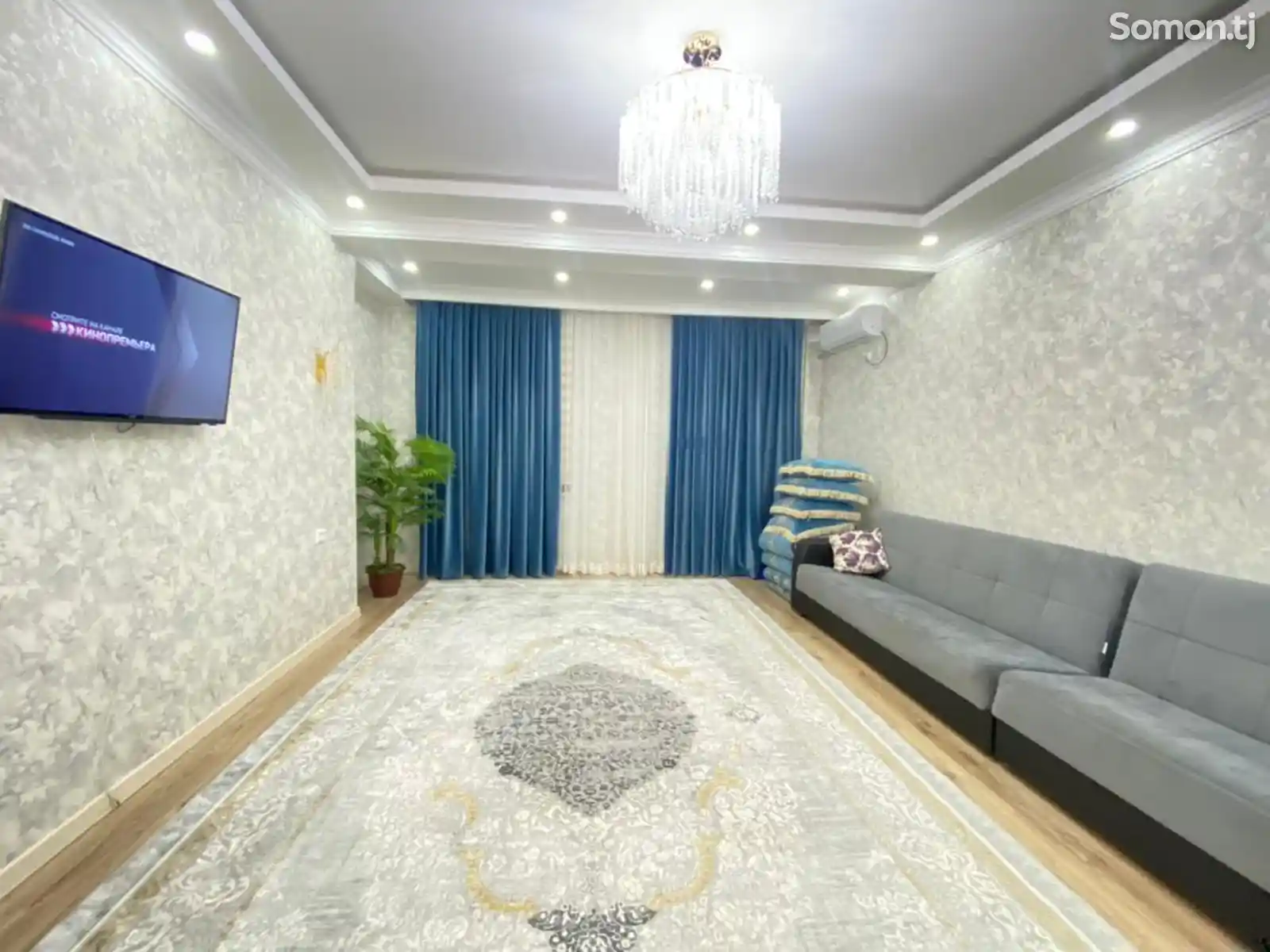 3-комн. квартира, 3 этаж, 110м², Сомони-1