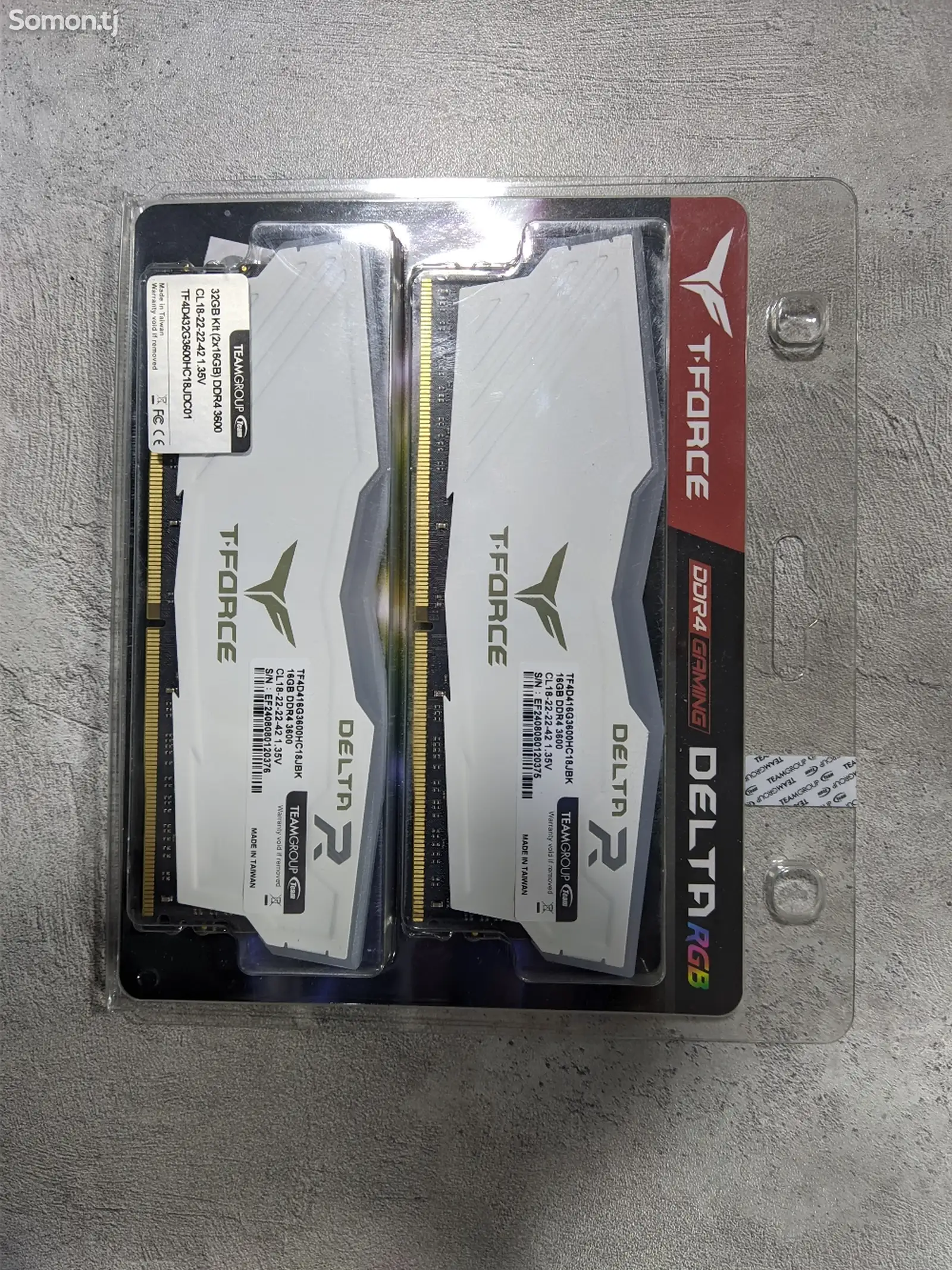 Модуль памяти Delta Tforce Ddr4 32Gb 3600-1